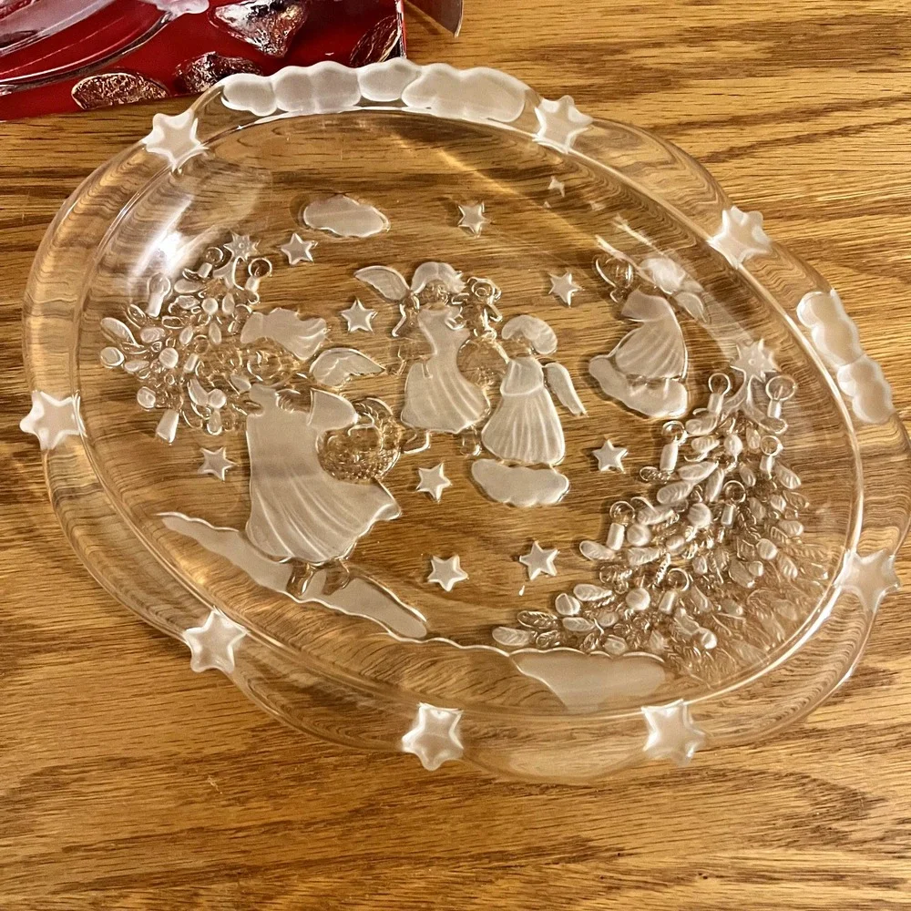 Mikasa Holiday‎ Lights Christmas Sweet Oval Dish 9.25